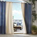 Outdoor D&eacute;cor Gazebo Outdoor Stripe Grommet Top Curtain Panel in Blue
