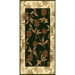 Oasis Palm Design Black Novelty Rug