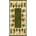 Oasis Palm Design Green Novelty Rug