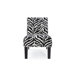 Deco Zebra Fabric Slipper Chair