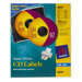 40 Count Matte CD and DVD Label in White