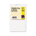 Removable Multi-Use Labels, 1000/Pack