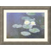 Nympheas Effet Du Soir (Water Lilies in the Evening) Silver Framed Print - Claude Monet