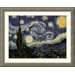 The Starry Night Silver Framed Print - Vincent van Gogh