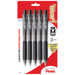 5 Count Medium Point Wow! Retractable Pen in Black