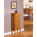 Mandalay Classic Six Drawer Jewelry Armoire in Light Brown