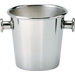 Ice Bucket with Handles in Matte Stainless Steel