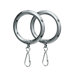 Shower Curtain Rings in Chrome
