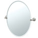 Laurel Ave Tilting Beveled Oval Wall Mirror