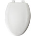 Elongated Plastic Toilet Seat with Top-Tite Hinges