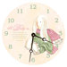 Baby Bunny Round Clock