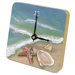 Ocean's Shells Beach Tiny Times Desk Clock