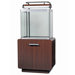 Fluval Osaka Complete Bent Glass Aquarium Set in Walnut with Brushed Silver Trim