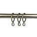 Curtain Ring with Eyelet 1.38" Inside Diameter in Antique Brass (Set of 10)