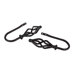 Modern Marquise Holdback / Tieback in Black (Set of 2)