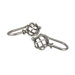 Modern Twist Holdback / Tieback in Satin Nickel (Set of 2)