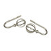 Modern Cage Holdback / Tieback in Satin Nickel (Set of 2)