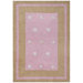 Carousel Pink Border Dots Kids Rug