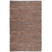 Matador Leather Chindi Brown Rug