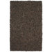 Pelle Leather Dark Brown Rug