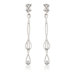 Silver-Tone Cubic Zirconia Fashion Earrings