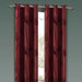 Soleil Taffeta Flock Grommet Panel in Rust