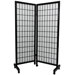 Meditation Folding Room Divider in Black