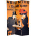 6" Tall Double Sided Absinthe Canvas Room Divider