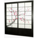 Cherry Blossom Shoji Sliding Door Kit in Black
