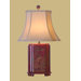25" Lamp in Red Lacquer