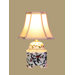 13" Bird Jar Lamp in White