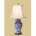 28" Lamp in Blue and White