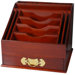 Rosewood Stationery Stand in Shiny Lacquer