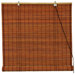 Burnt Bamboo Roll Up Blinds in Brown