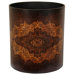 Olde-Worlde European Waste Basket in Dark Faux Leather