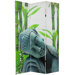 Double Sided Serenity Buddha 3 Panel Room Divider