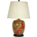Floral Bouquet Jar Lamp in Rich Red