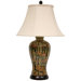 Bamboo Blossom Vase Lamp in Black and Earthy Tone