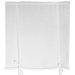72" Sheer Ribbon Tie Curtain in Pale White