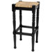 29" Classic Woven Top Barstool in Black
