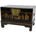 Small Keepsake Trunk in Black Lacquer
