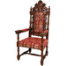 Queen Anne Parlor Fabric Arm Chair