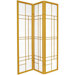 72" Eudes Decorative Paned Room Divider in Honey