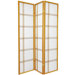 Double Sided Double Cross Room Divider in Honey