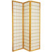 Double Sided Window Pane Room Divider in Honey