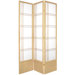 78" Double Cross Design Room Divider in Natural