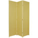 Tall Woven Fiber Room Divider in Dark Beige