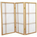 3 Feet Tall Double Cross Shoji Screen in Natural