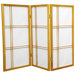 3 Feet Tall Double Cross Shoji Screen in Honey
