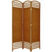 5.5 Feet Tall Fiber Weave Room Divider in Dark Beige